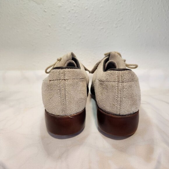 Vintage Senator‎ Suede Golf Cleats Women's 6.5M Saddle Shoe Kilties Niche *Rare* - Picture 4 of 13